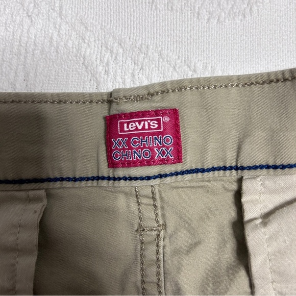 Levi's Men’s Size 34 Shorts XX Chino Tan Flat Front Preppy Casual Skater 9” - Picture 4 of 10
